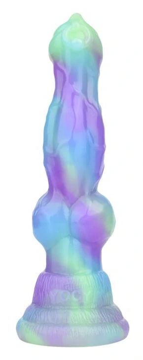 Wafus Dildo – 16 cm-es prémium, zöld-lila színű intim eszköz