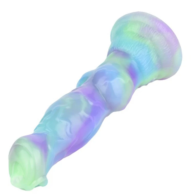 Wafus Dildo – 16 cm-es prémium, zöld-lila színű intim eszköz