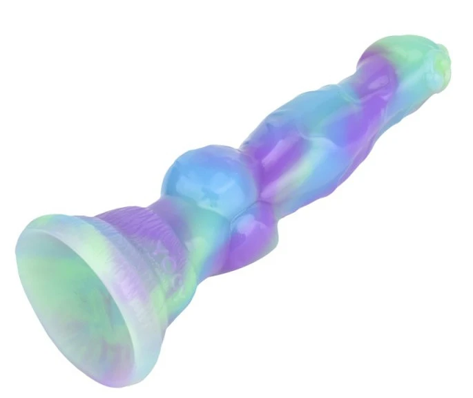 Wafus Dildo – 16 cm-es prémium, zöld-lila színű intim eszköz