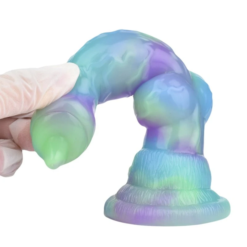 Wafus Dildo – 16 cm-es prémium, zöld-lila színű intim eszköz