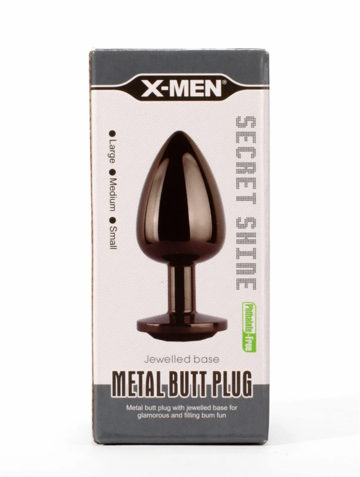 X-MEN Secret Shine Metal Butt Plug Gun Colour M