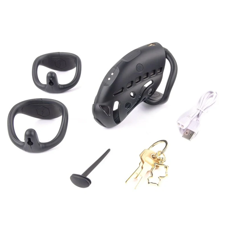 Nautilus Electro – elektrointim chastity cage 9.5 x 3.5 cm