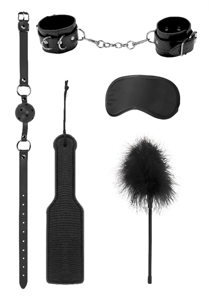 Introductory Bondage Kit 4 - Fekete szexuális izgató készlet