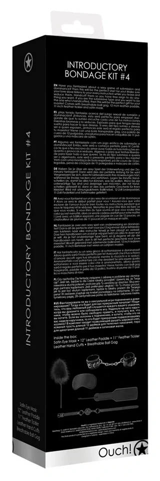 Introductory Bondage Kit 4 - Fekete szexuális izgató készlet
