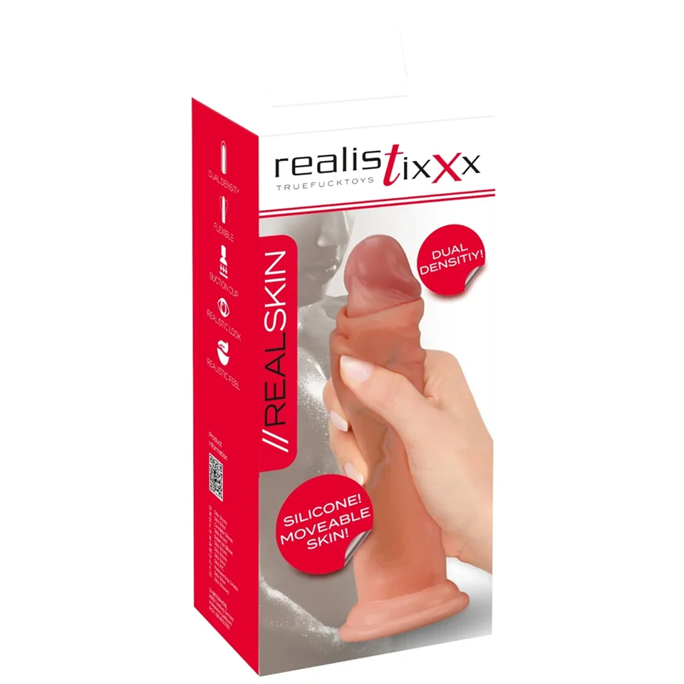 Realistixxx - élethű, dupla rétegű dildó (natúr)