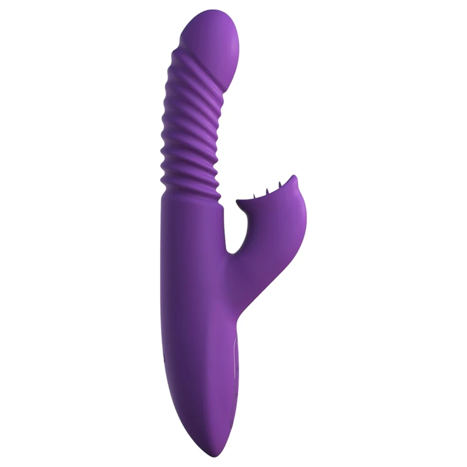 Fantasy For Her - 3in1 lökő vibrátor melegítő funkcióval (lila)