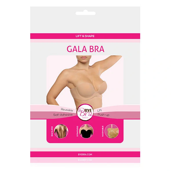 BYE-BRA Gala – D kosaras, prémium melltartó bézs színben