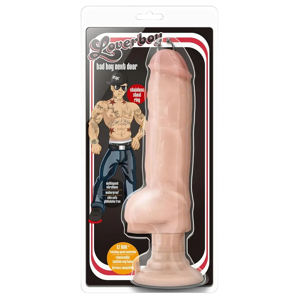 Blush Bad Boy - piercinges vibrátor - 17cm (natúr)