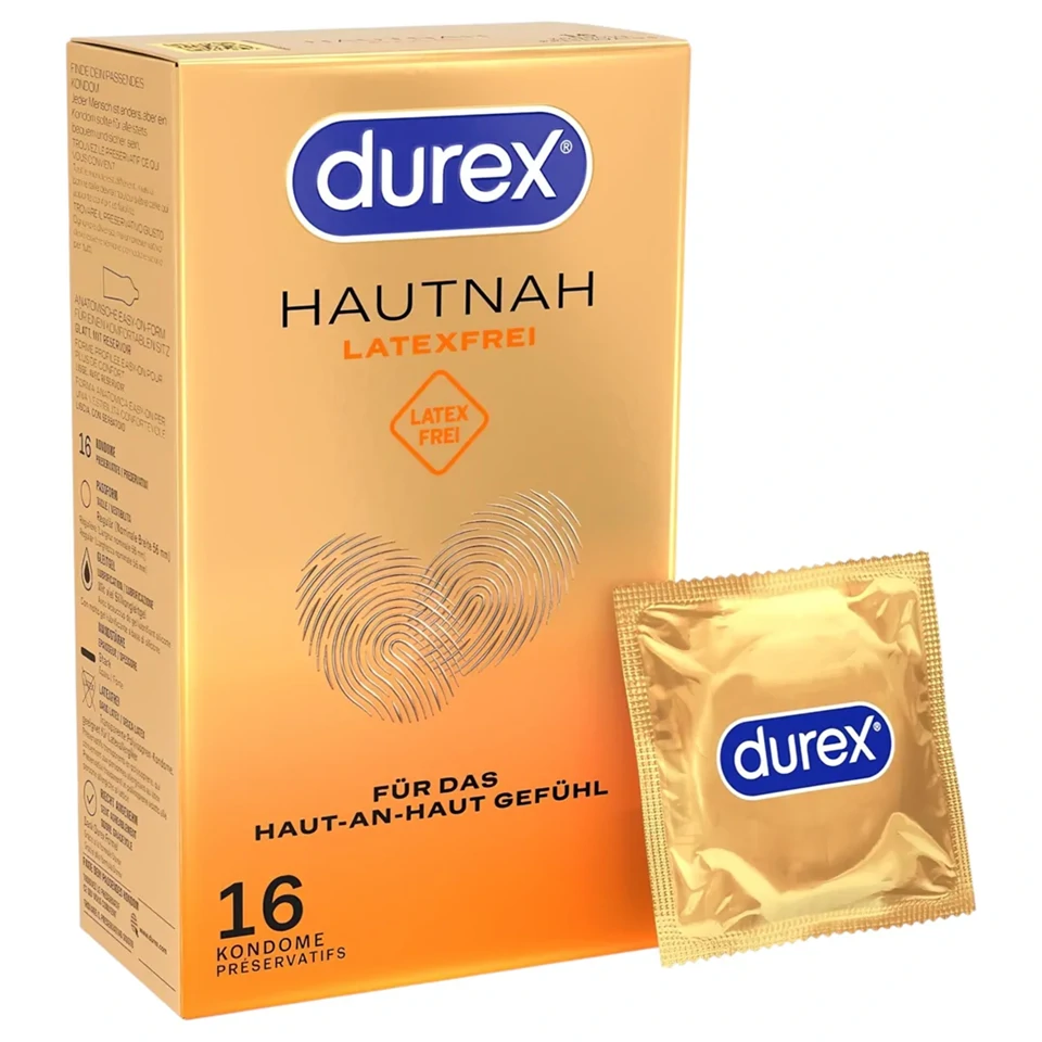 Durex Hautnah - latexmentes óvszer (16 db)