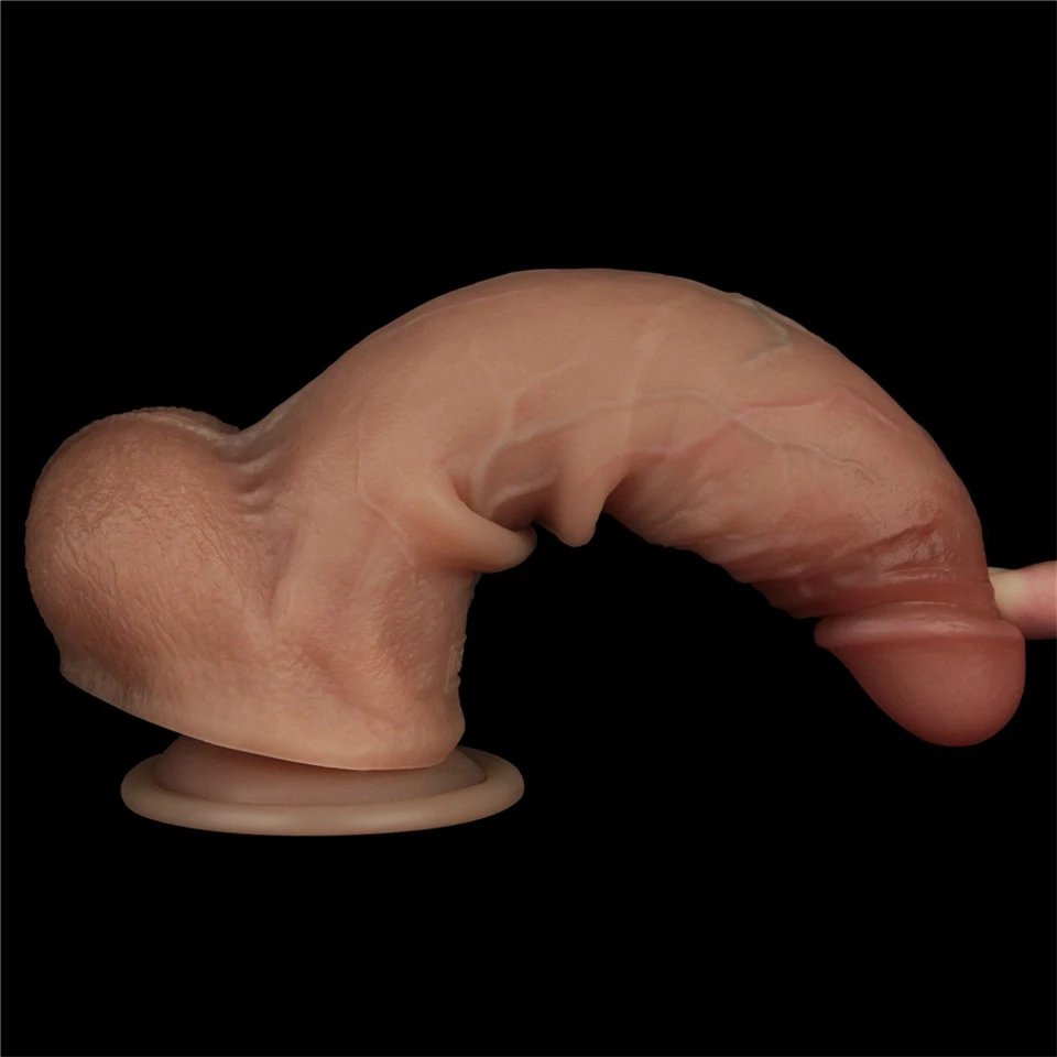 8.5'' Sliding Skin Pro Dual Layer Silicone Dong I