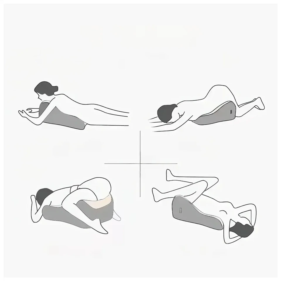 Magic Pillow - Memóriahabos párna dildótartóval (pink)