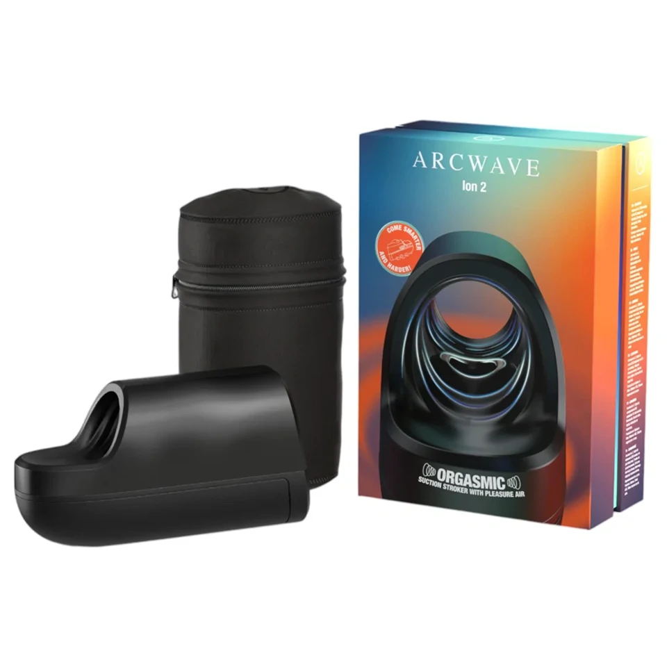 Arcwave Ion2 - léghullámos maszturbátor (fekete)