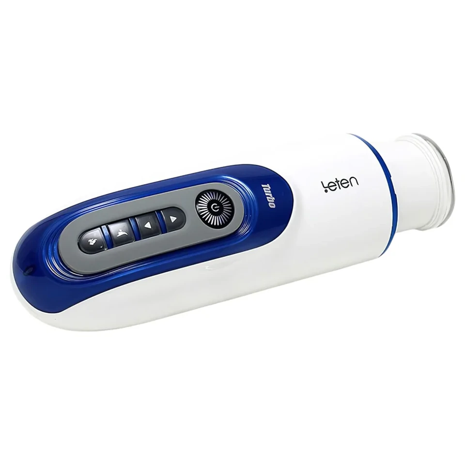 Leten SM390 - nyögő, melegítő maszturbátor (fehér)