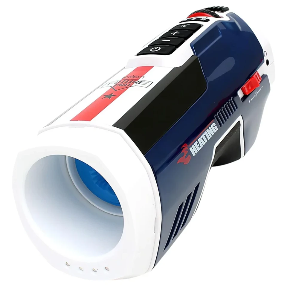 Leten SM Future Pro - lökő, nyögő, szorító, melegítő maszturbátor (kék)