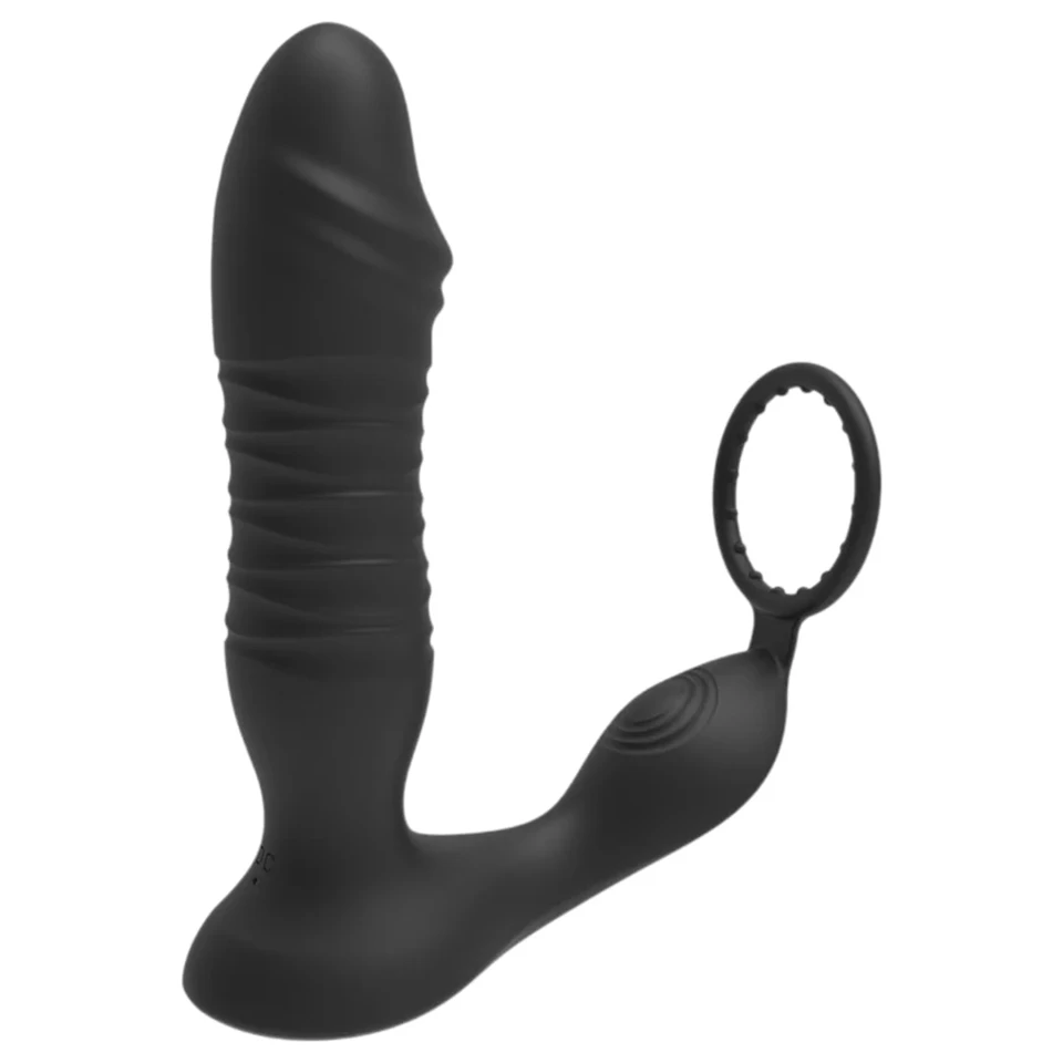 Men's Play - okos, lökő análvibrátor (fekete)