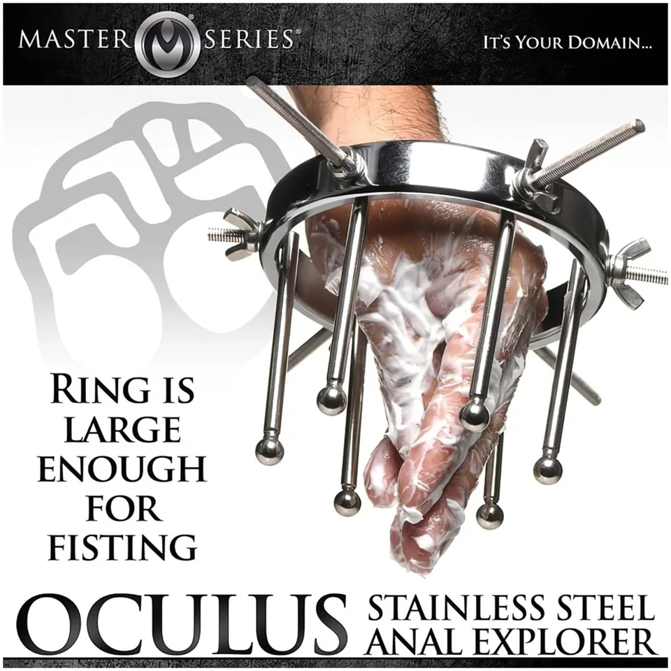 XR Brands Oculus - rozsdamentes acél tágító (ezüst)