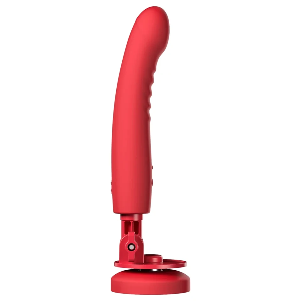 Lovense Mission 2 - okos vibrátor tapadókoronggal (piros)