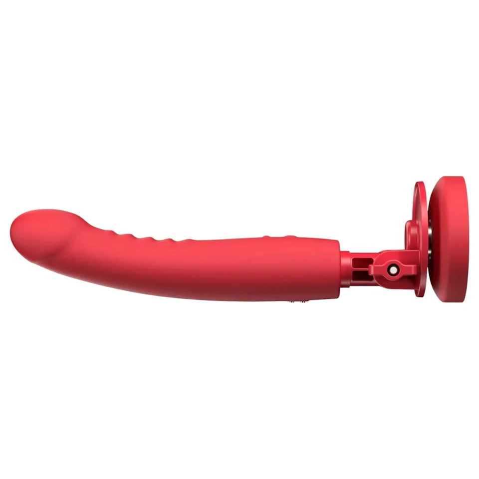Lovense Mission 2 - okos vibrátor tapadókoronggal (piros)