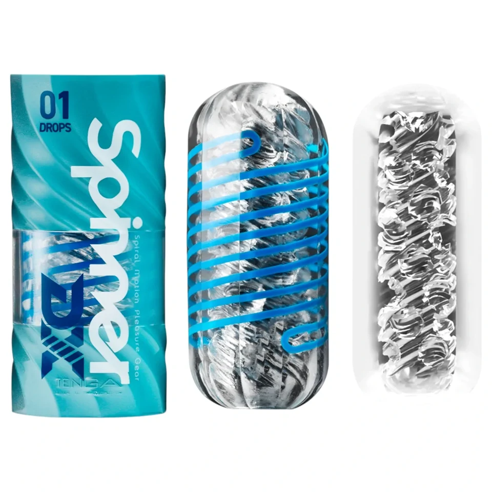 Tenga Spinner DX - maszturbátor (áttetsző)