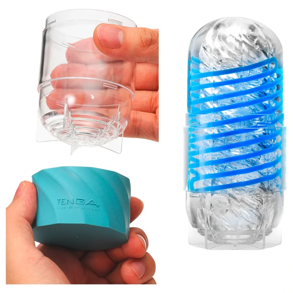 Tenga Spinner DX - maszturbátor (áttetsző)