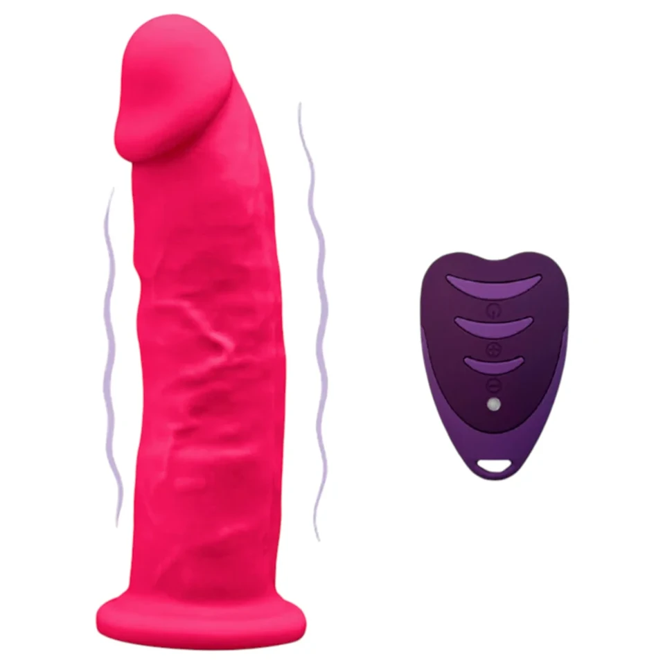 Silexd - tapadókorongos vibrátor távirányítóval (pink)