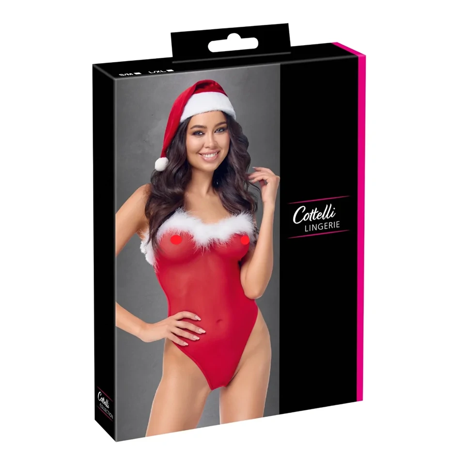 Cottelli - mikulás body szett (piros)