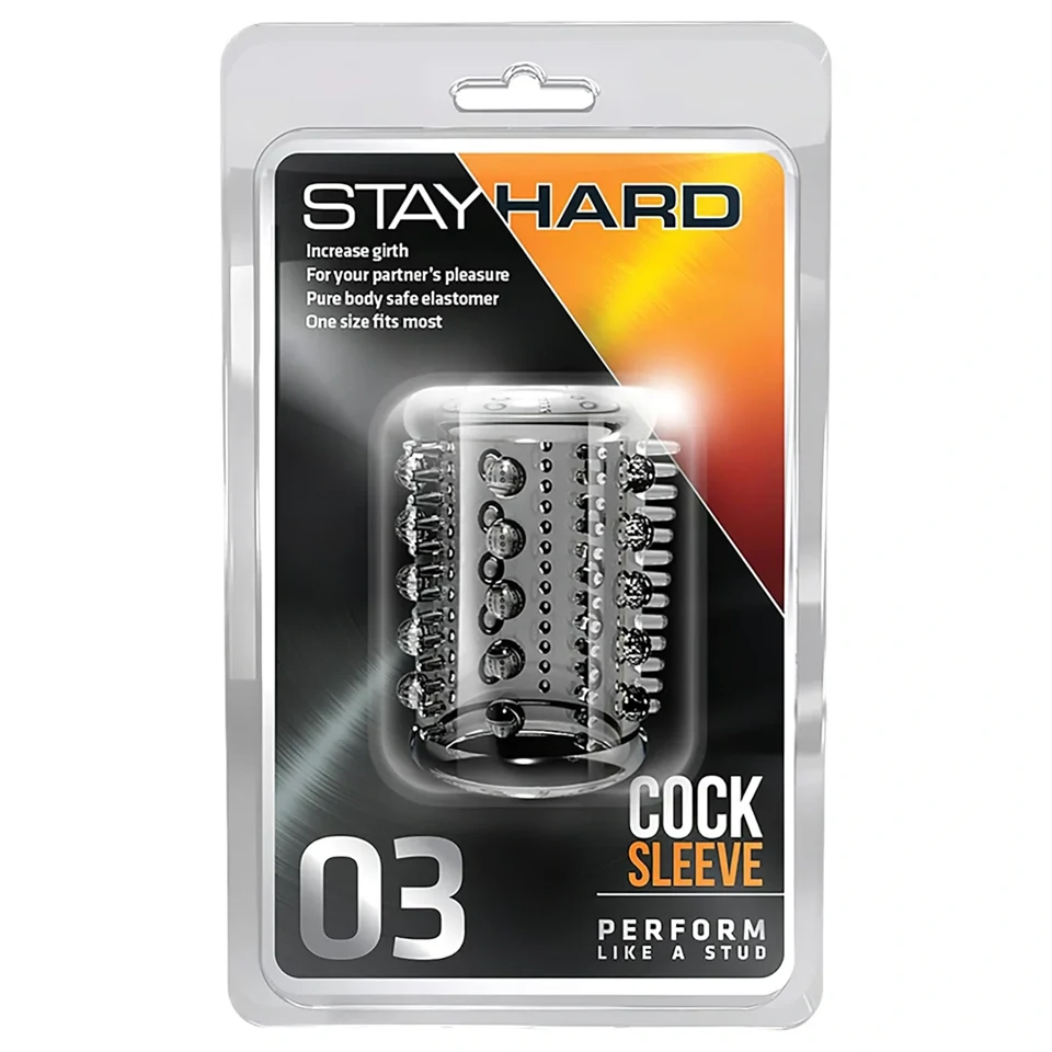 Stay Hard - apró tüskés péniszmandzsetta (áttetsző)