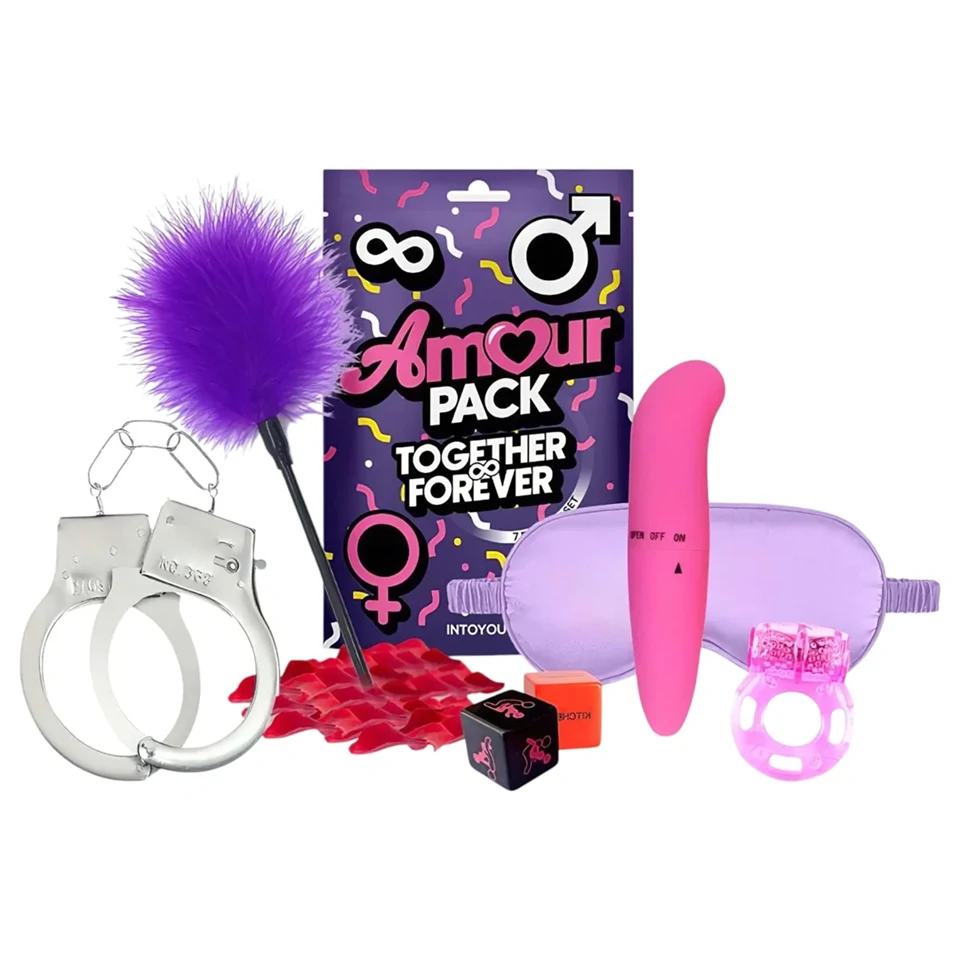 Amour Pack Forbidden Desires - kezdő szett vibrátorral - 7 részes