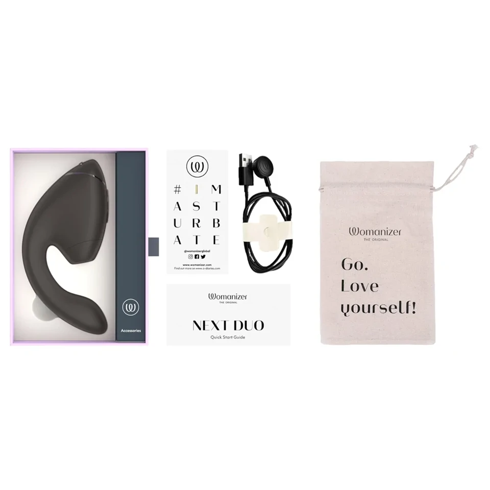 Womanizer Next Duo - 2in1 G-pont vibrátor (fekete)