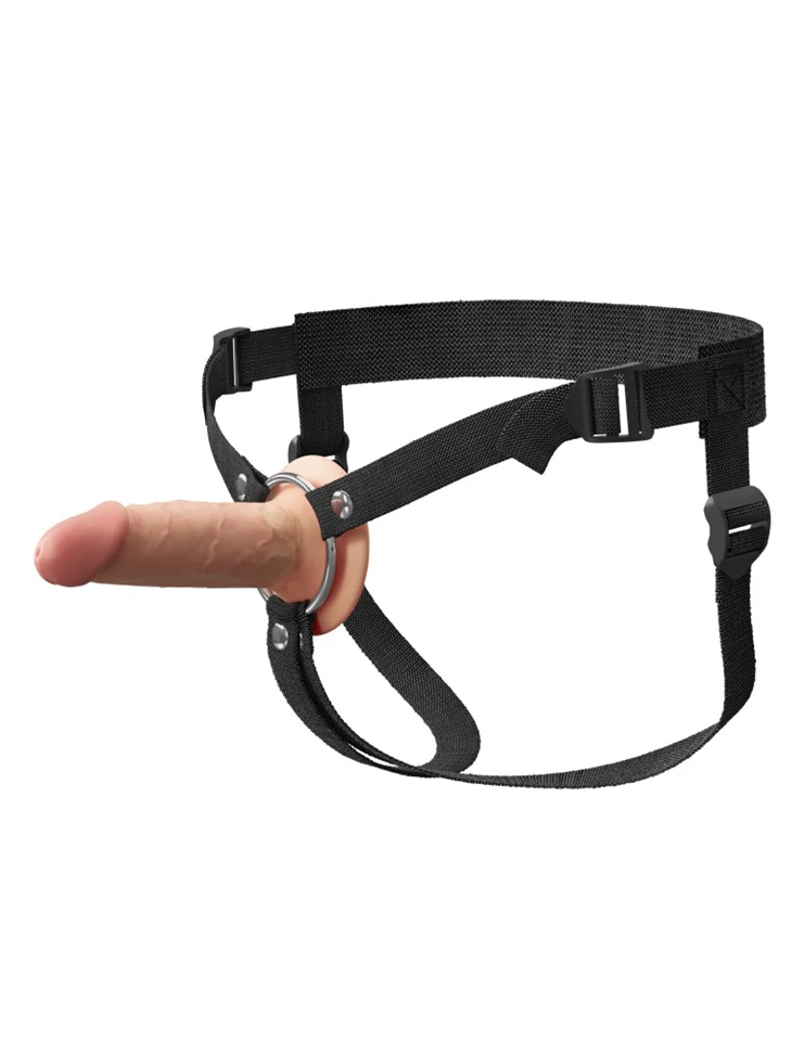 5" Silicone Hollow Strap-On Dual Density