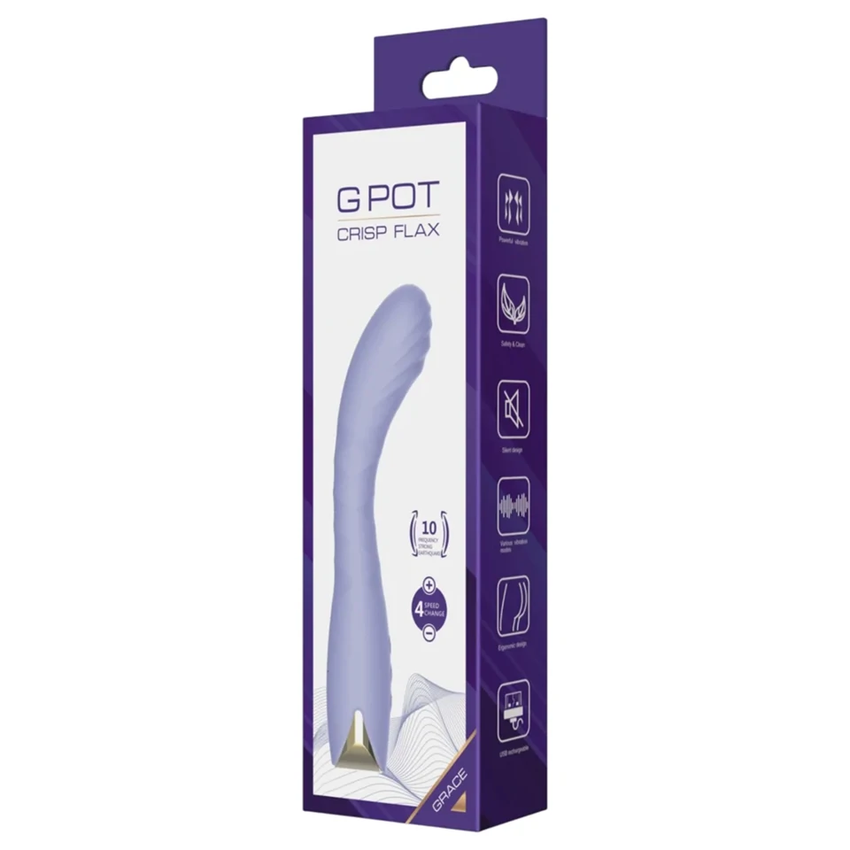 Biu-Biu - hajlított G-pont vibrátor (lila)