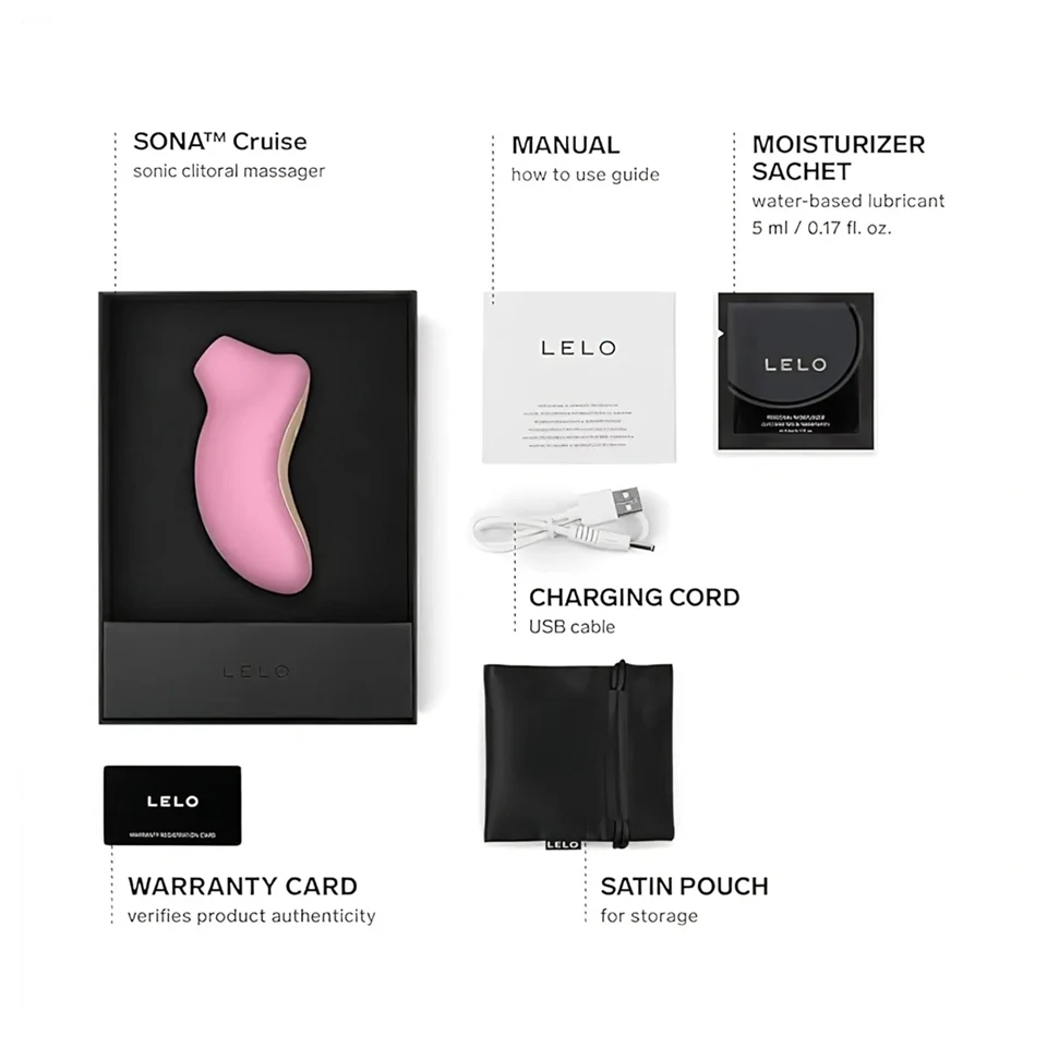LELO Sona Cruise - hanghullámos csiklóizgató (pink)