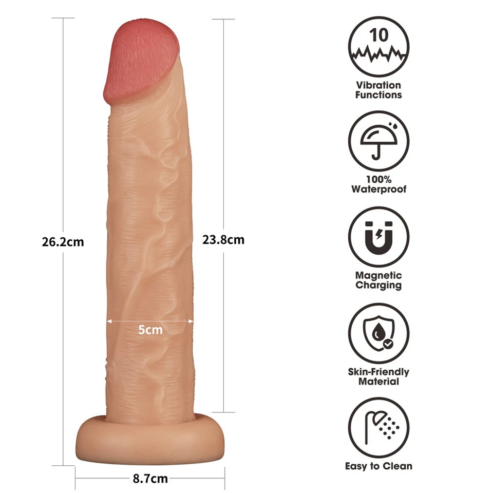 10'' Vibrating Power Basics Cock