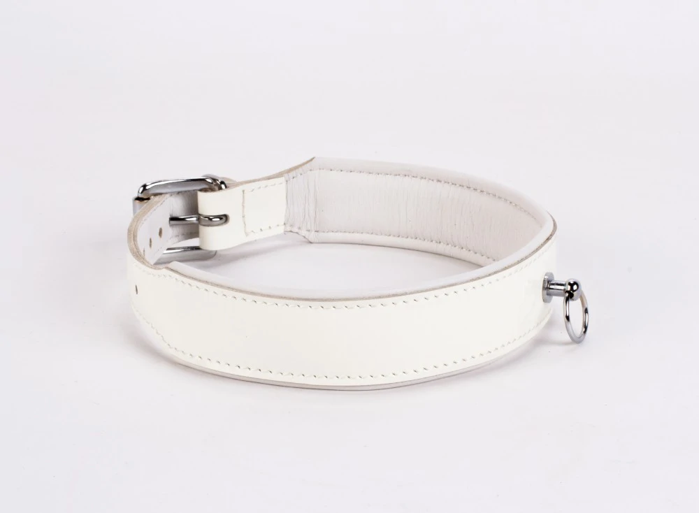 Patent Leather with Lamb Leather Backing White