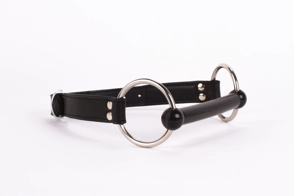Calf Softy Leather Top and Lamb Leather padding with Silicone Mouth Piece Black