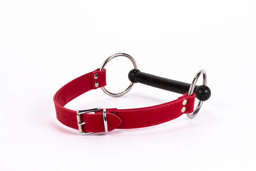 Calf Softy Leather Top and Lamb Leather padding with Silicone Mouth Piece Red