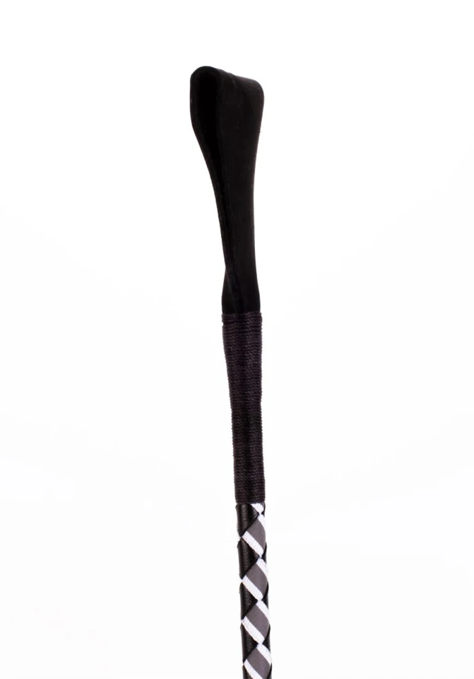 Leather Stick with Neon Strip and Nubuck Leather Top White