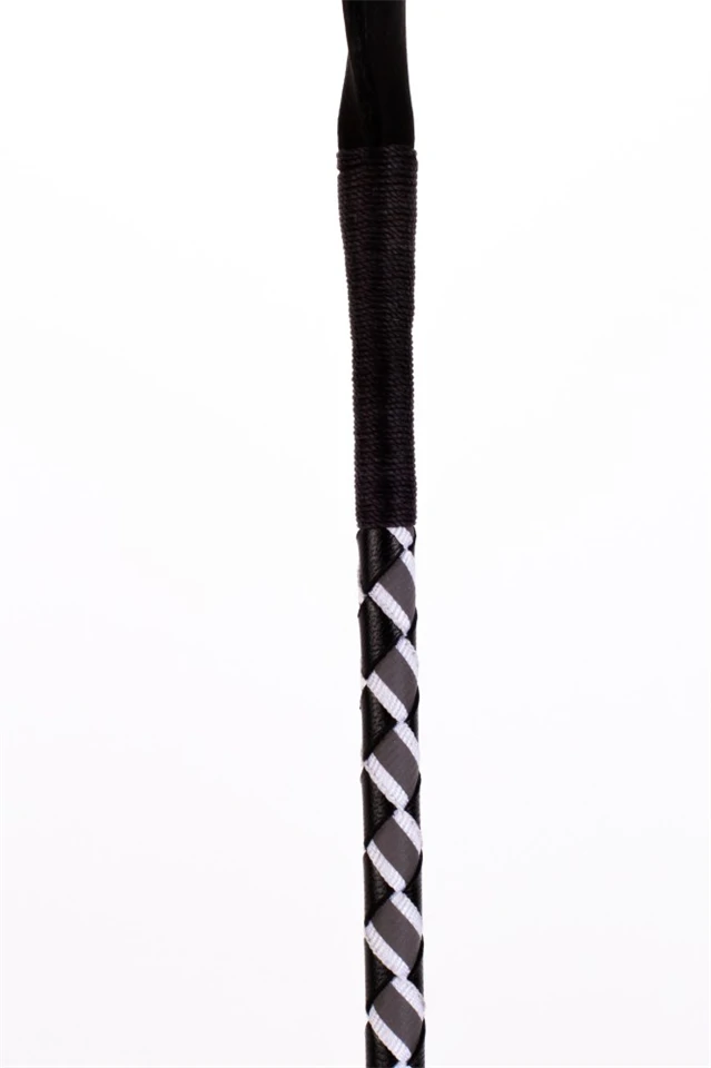 Leather Stick with Neon Strip and Nubuck Leather Top White