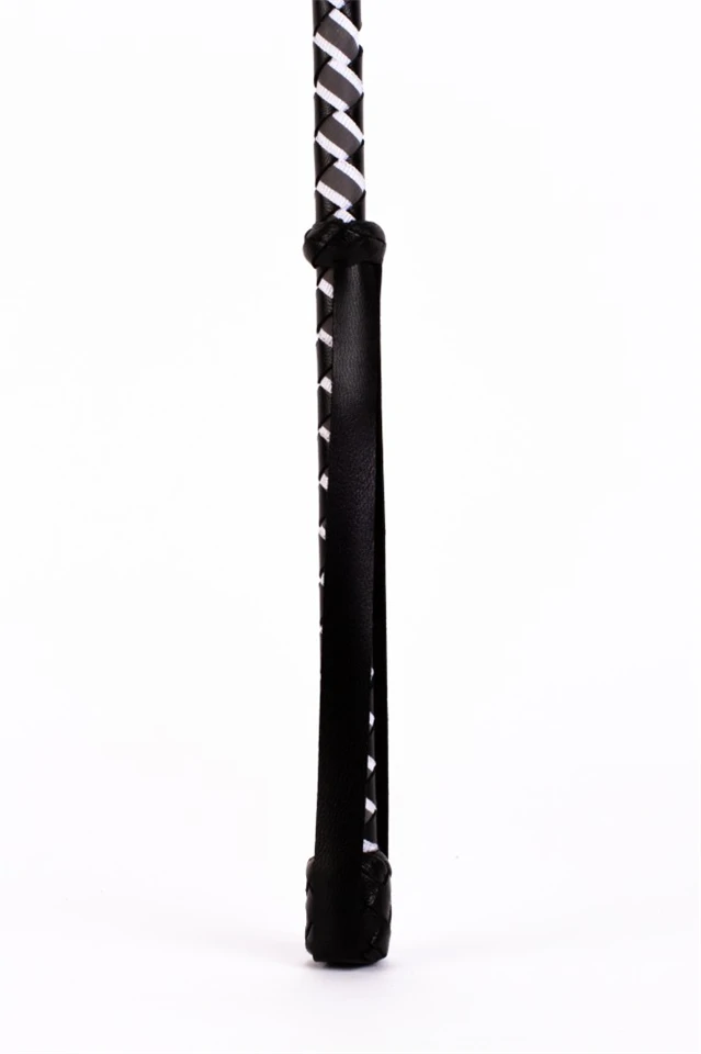 Leather Stick with Neon Strip and Nubuck Leather Top White