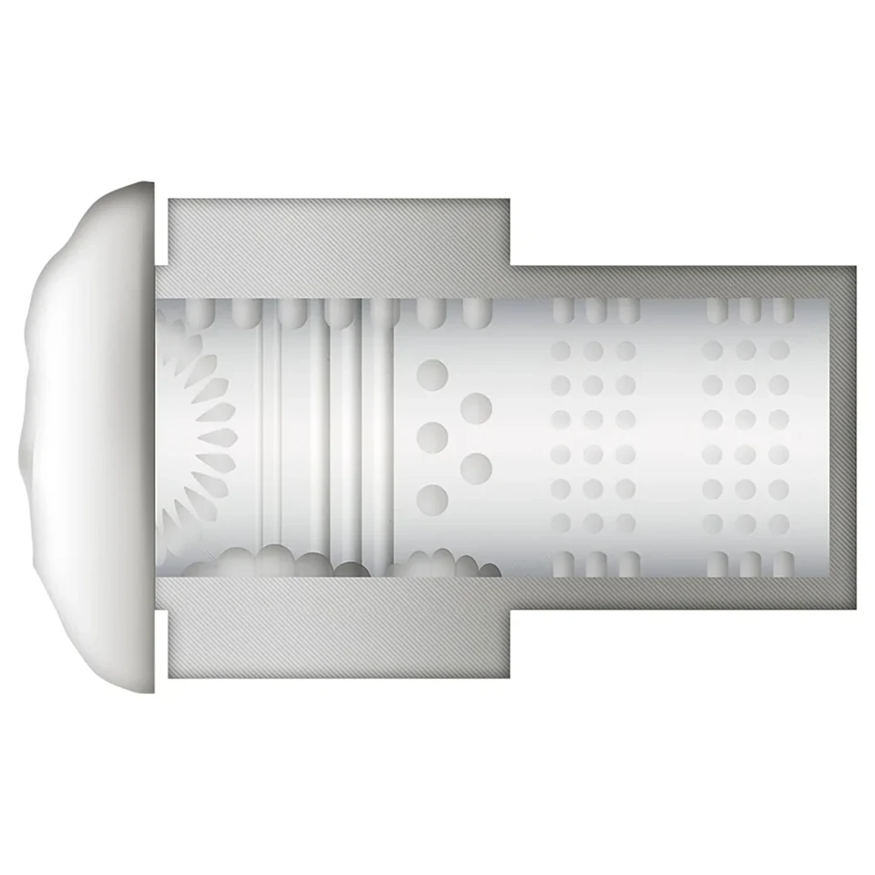 JamyJob - fel-le mozgó, rezgő maszturbátor (fekete)