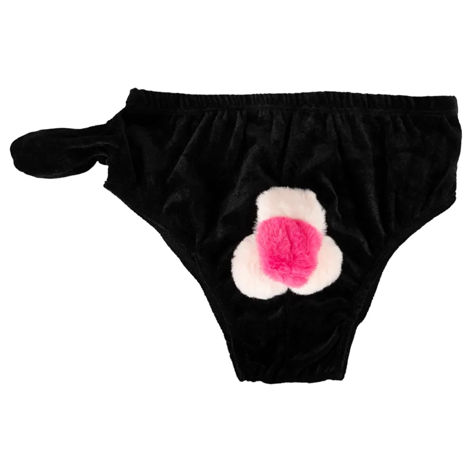 Pumpás péniszes alsó (fekete)