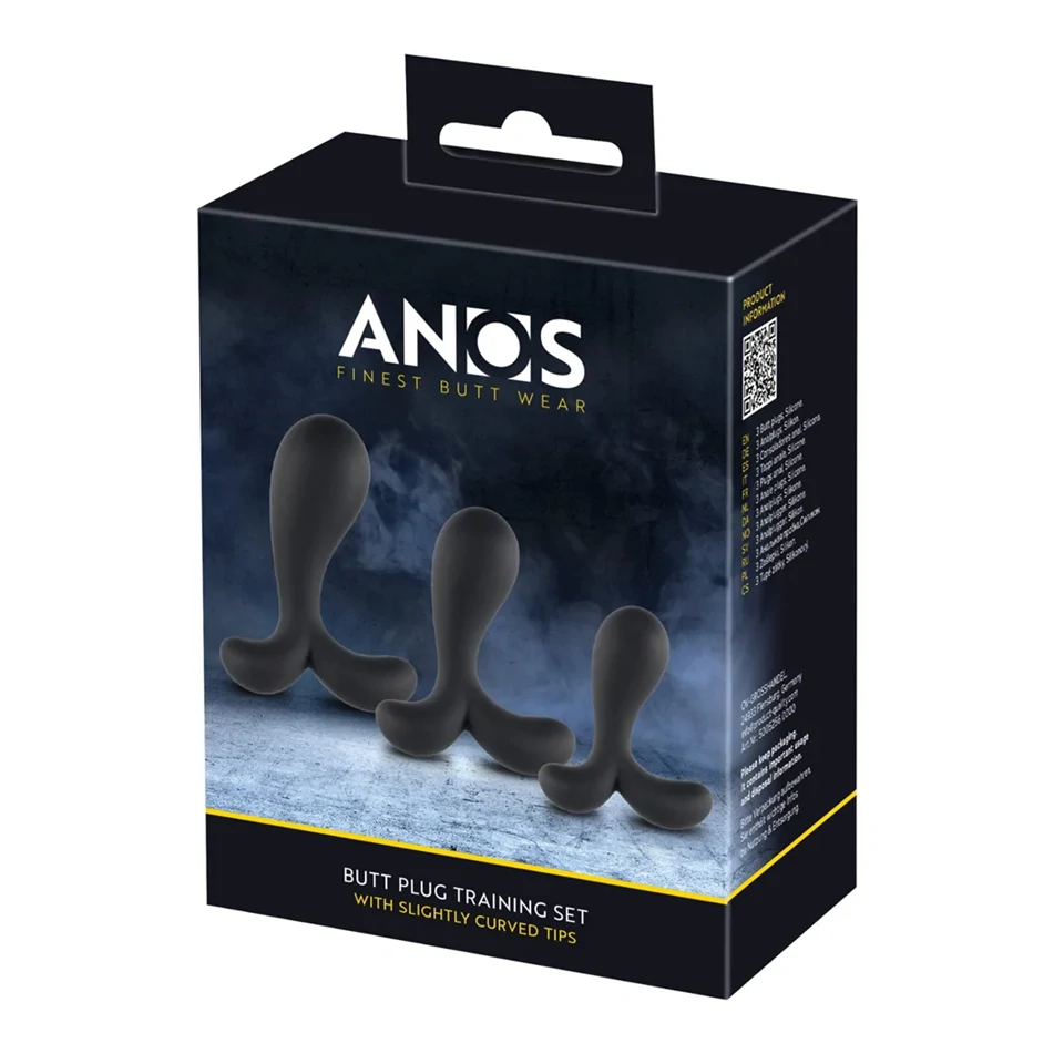 ANOS - anál tréning plug szett (fekete)