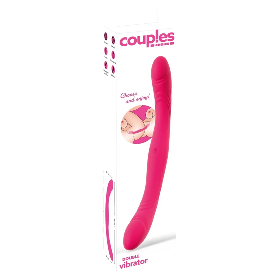 Couples Choice - dupla végű vibrátor (pink)