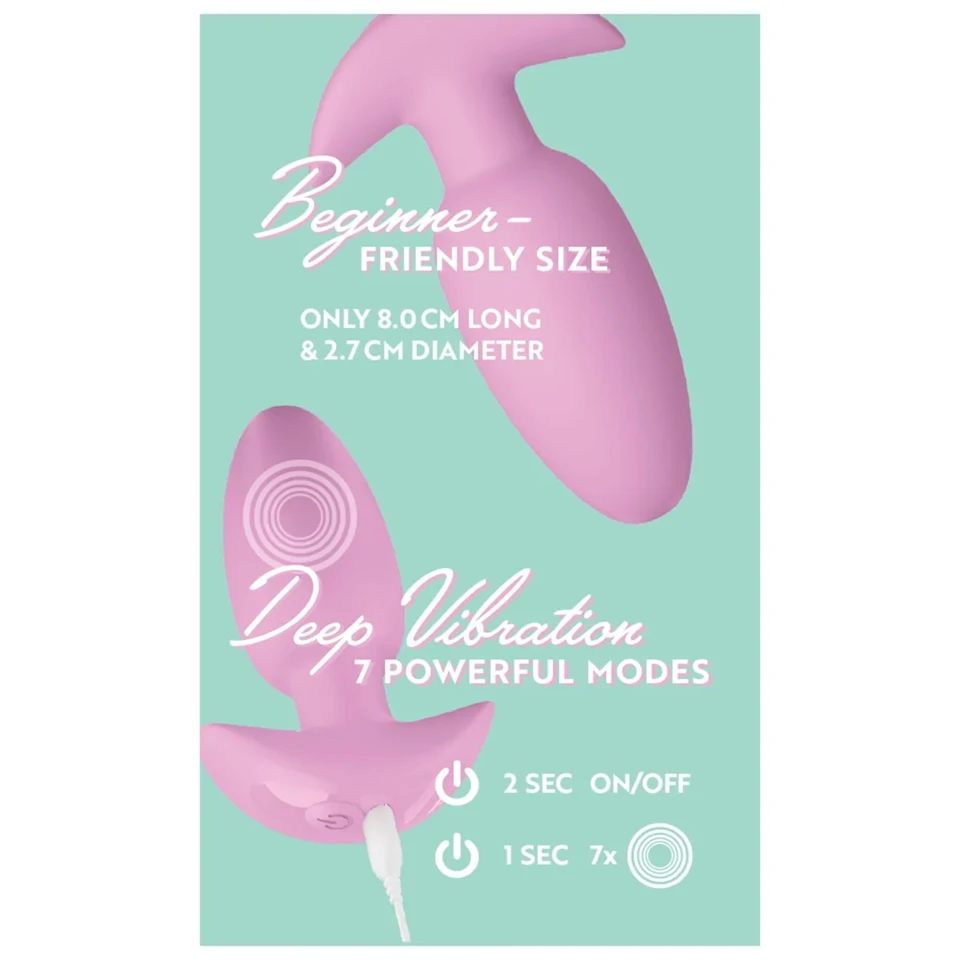 Cuties Mini - vibrációs anál plug (pink)