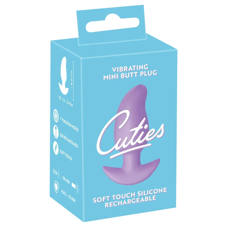 Cuties Mini - vibrációs anál plug (lila)
