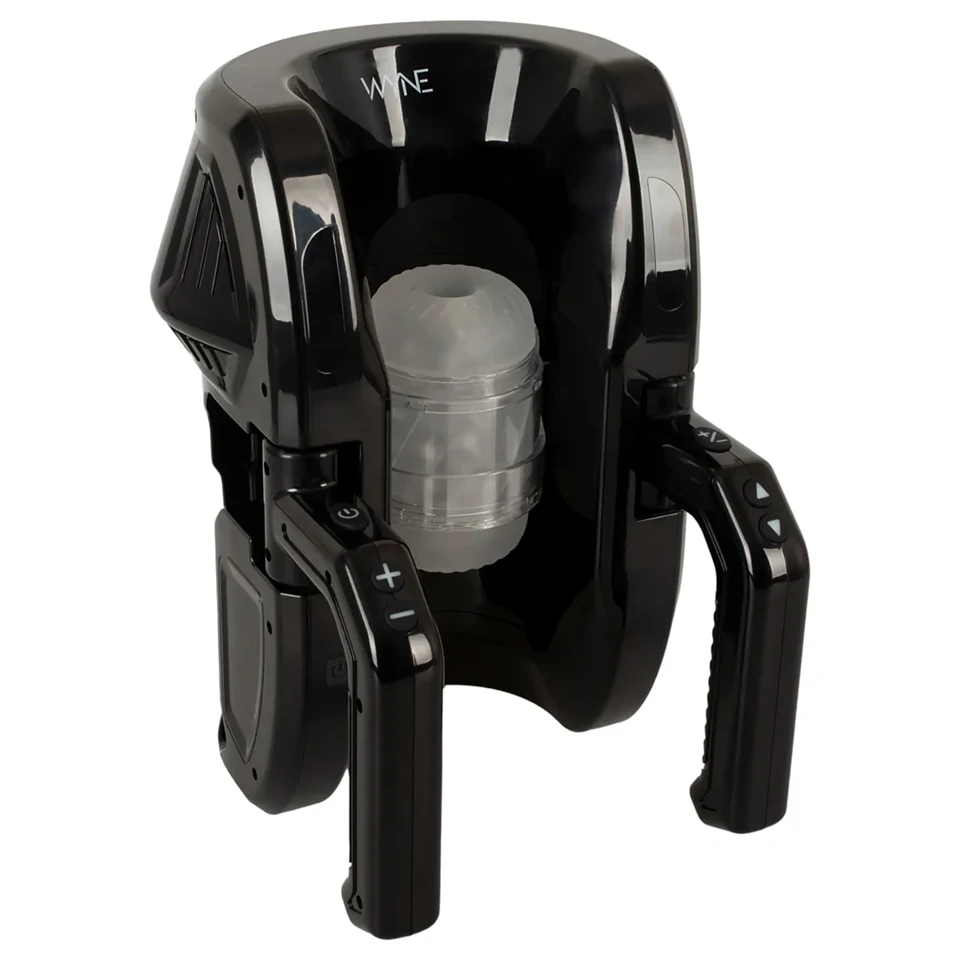 WYNE 10 - automata maszturbátor kapaszkodóval (fekete)