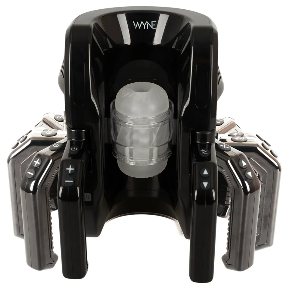 WYNE 10 - automata maszturbátor kapaszkodóval (fekete)