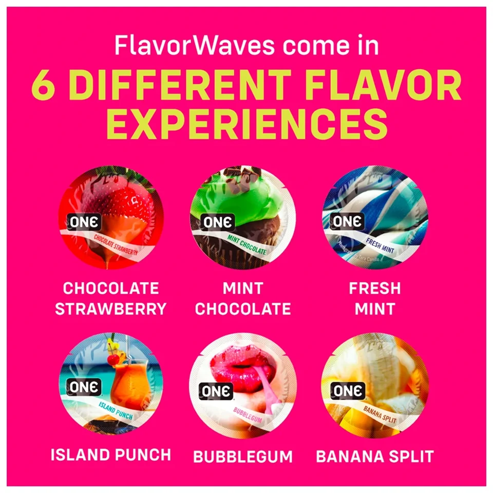 ONE Flavor Waves - ízesített óvszer - vegyes