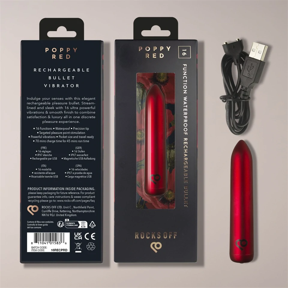 RO 90 Rechargeable bullet - Poppy Red