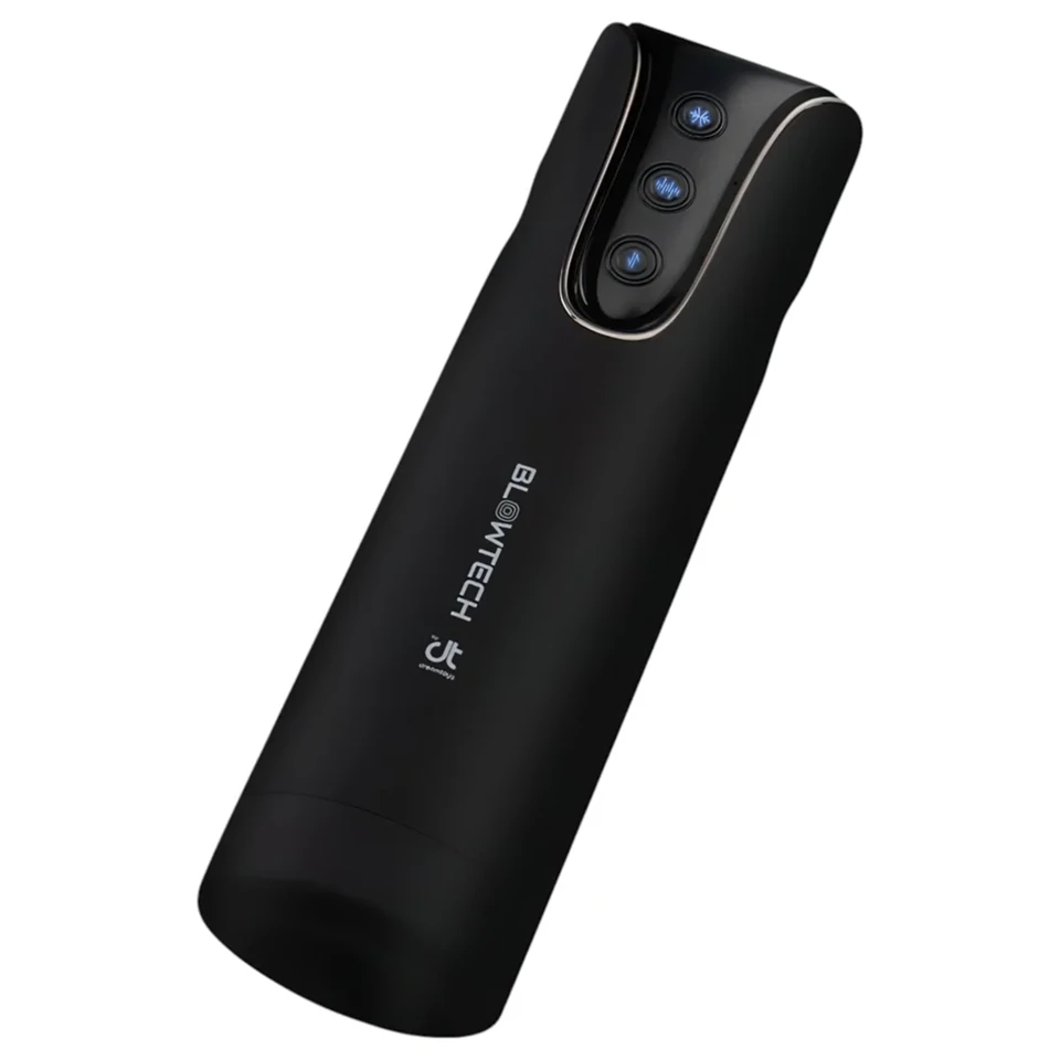 Dreamtoys Blowtech Tight Grip - rezgő maszturbátor (fekete)